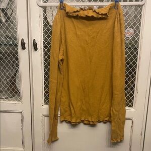Mustard colored Long Sleeve Top